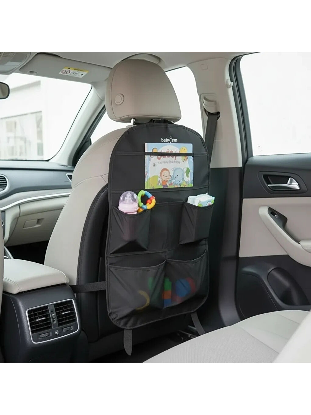 Bebek Araç İçi Oto Koltuk Arkası Düzenleyici Organizer Siyah