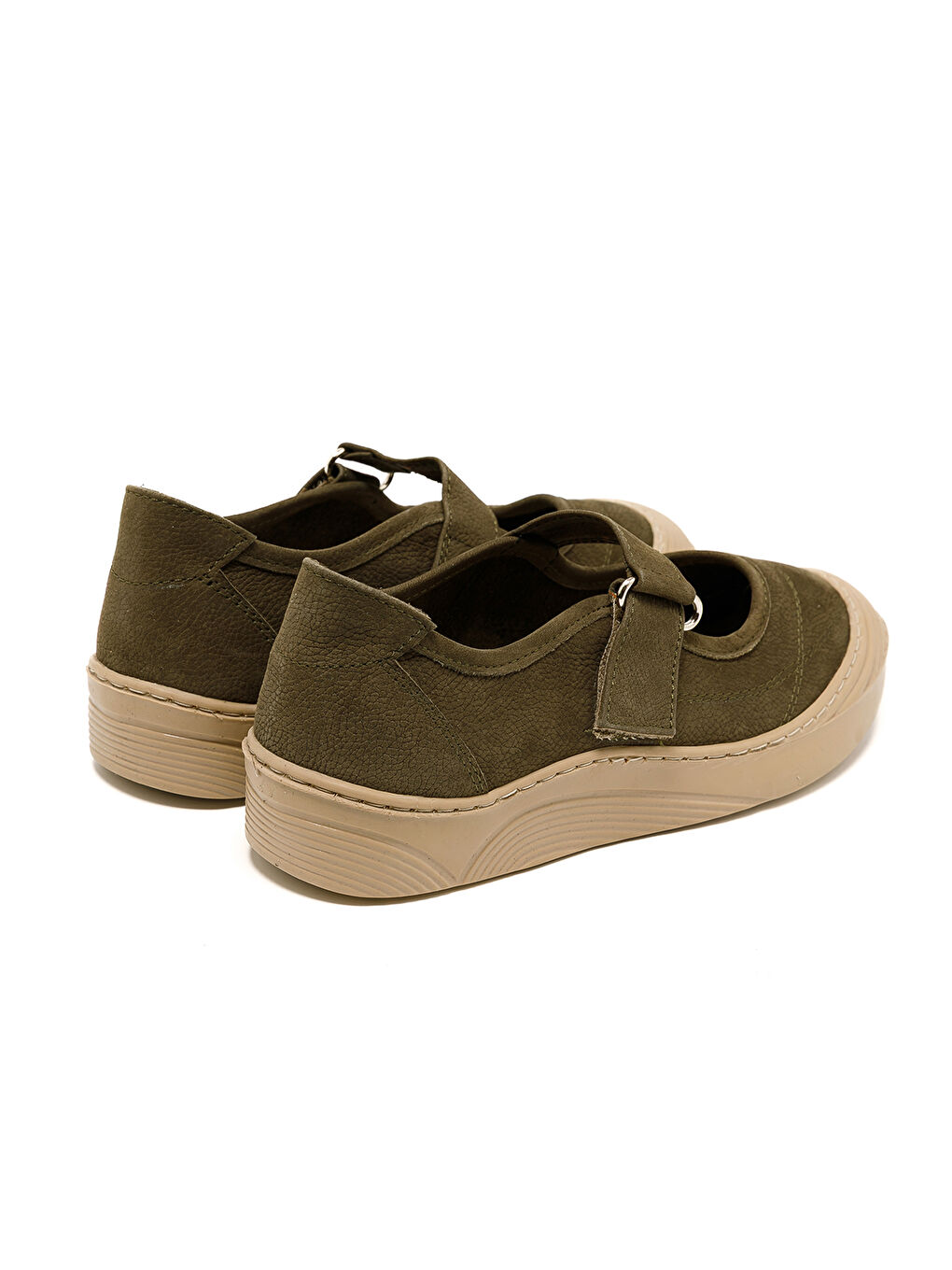 Yeşil Kadın Sneaker ( Günlük) MAR-25Y-238-1031 Haki Nubuk-4