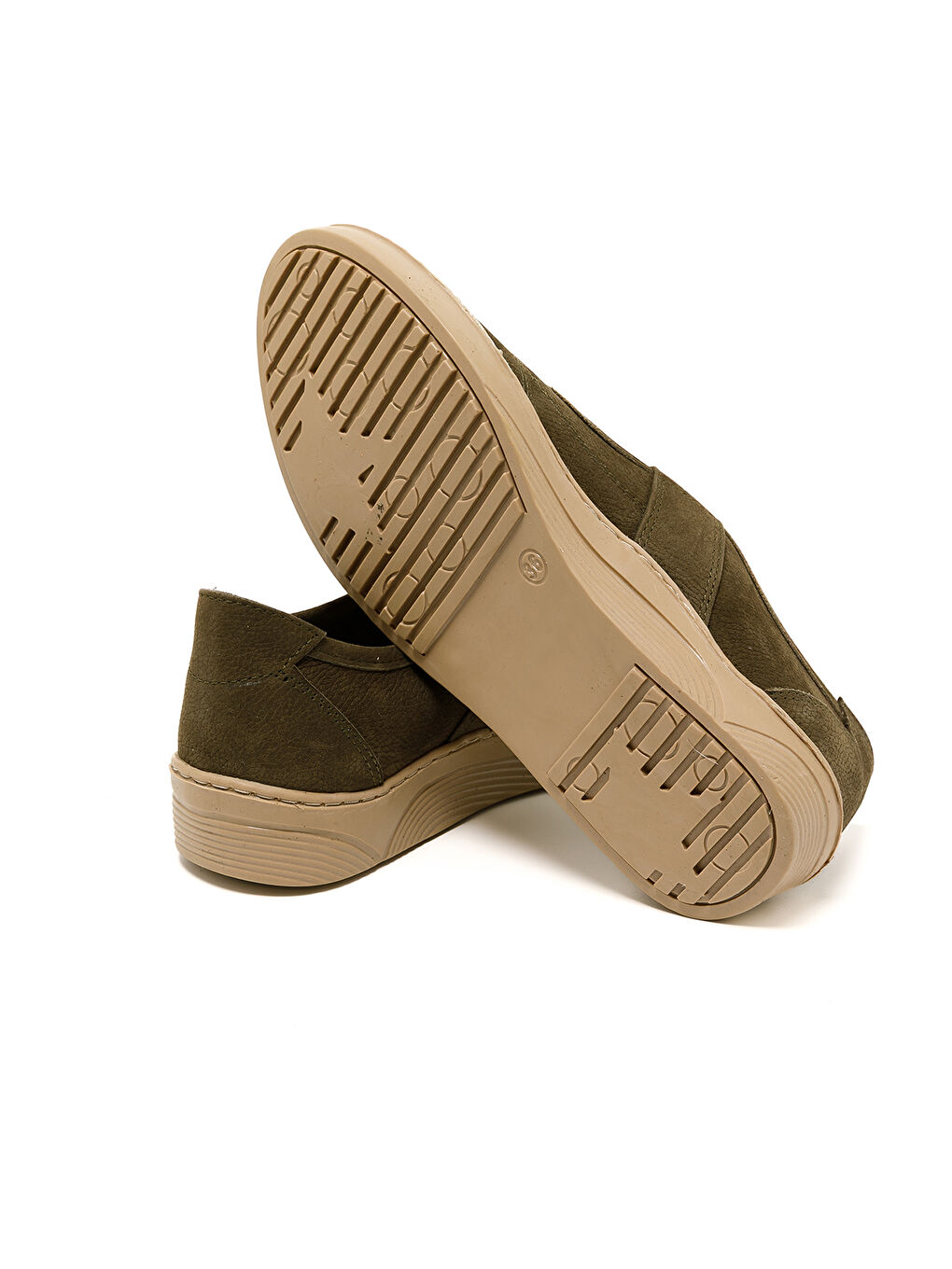 Yeşil Kadın Sneaker ( Günlük) MAR-25Y-238-1031 Haki Nubuk-5