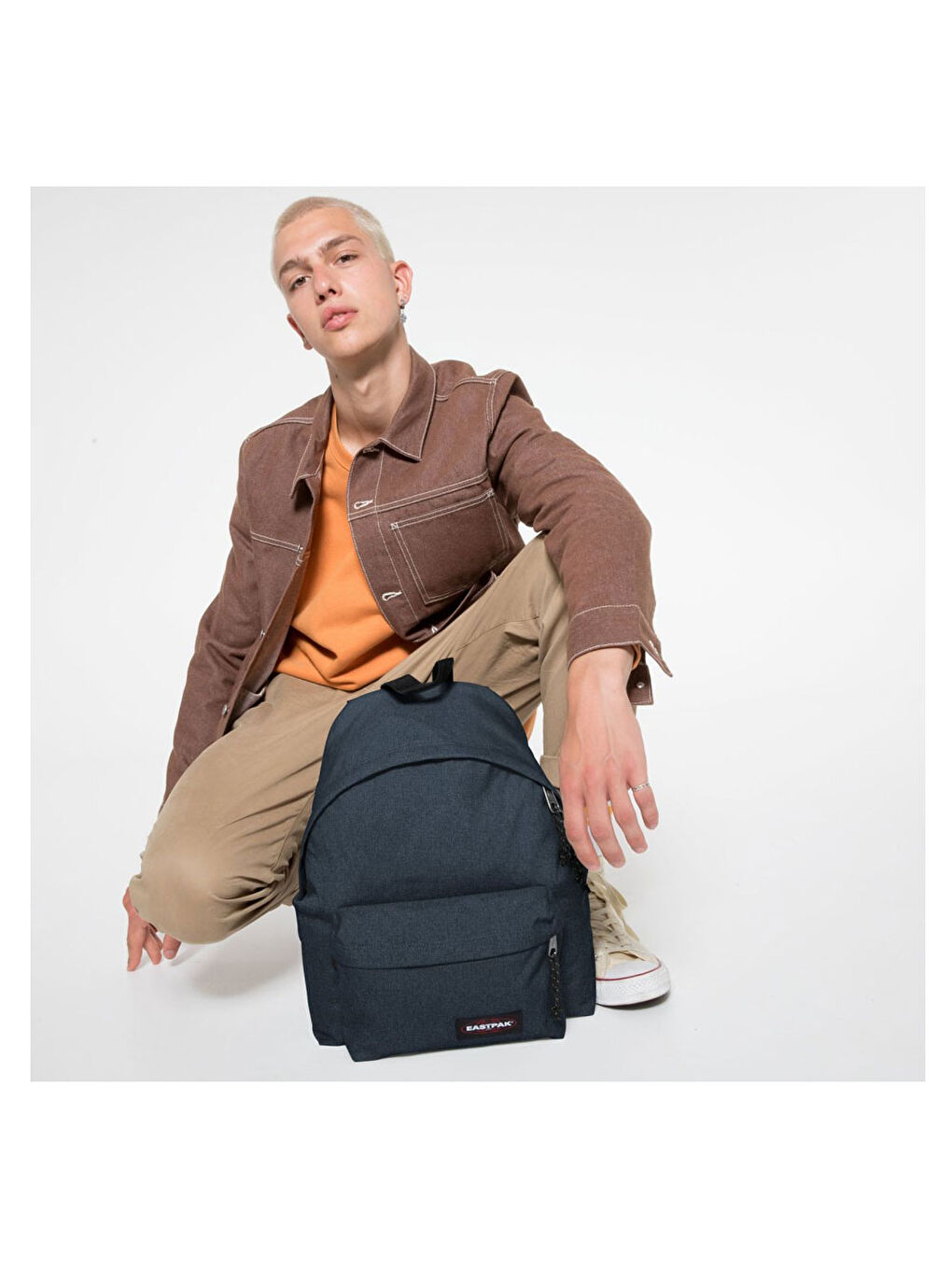 Renksiz Padded Pak'R Triple Denim Sırt Çantası EK00062026W1-4