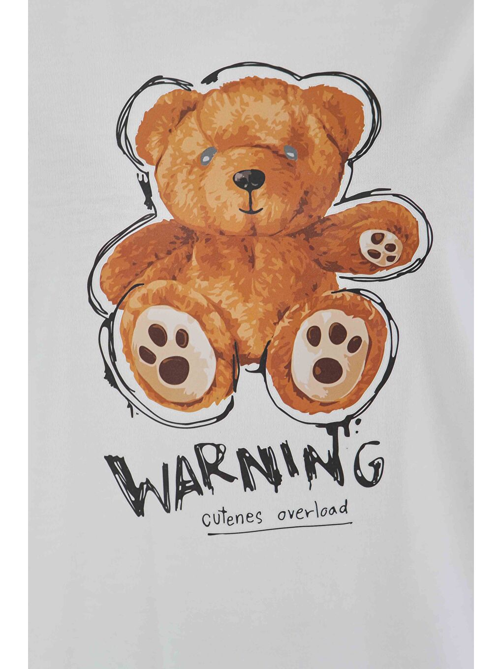 Baskılı Kısa Kollu T-Şhirt Beyaz - 27350-4