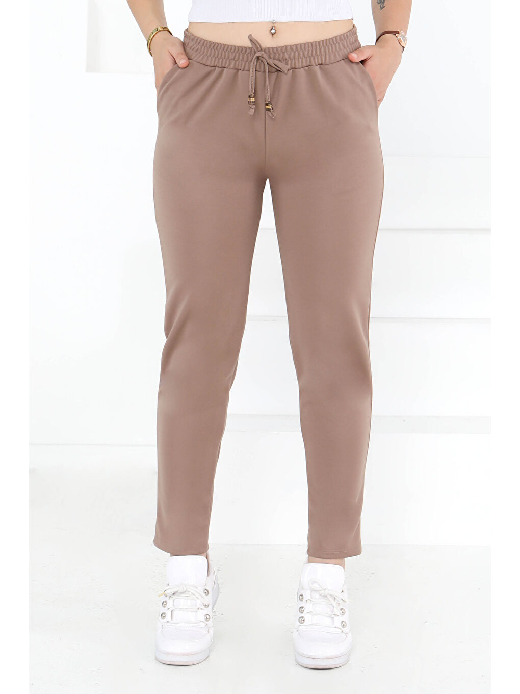 Kahverengi Havuç Pantolon Koyu Vizon - 27076-2