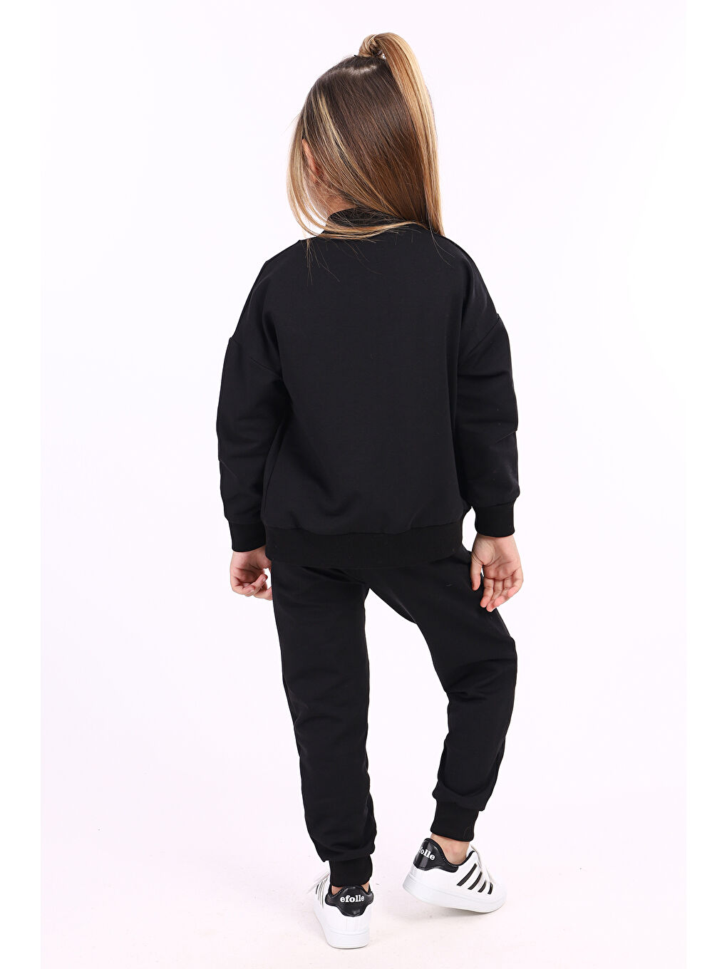 Siyah Kız Çocuk Eşofman Takım-1