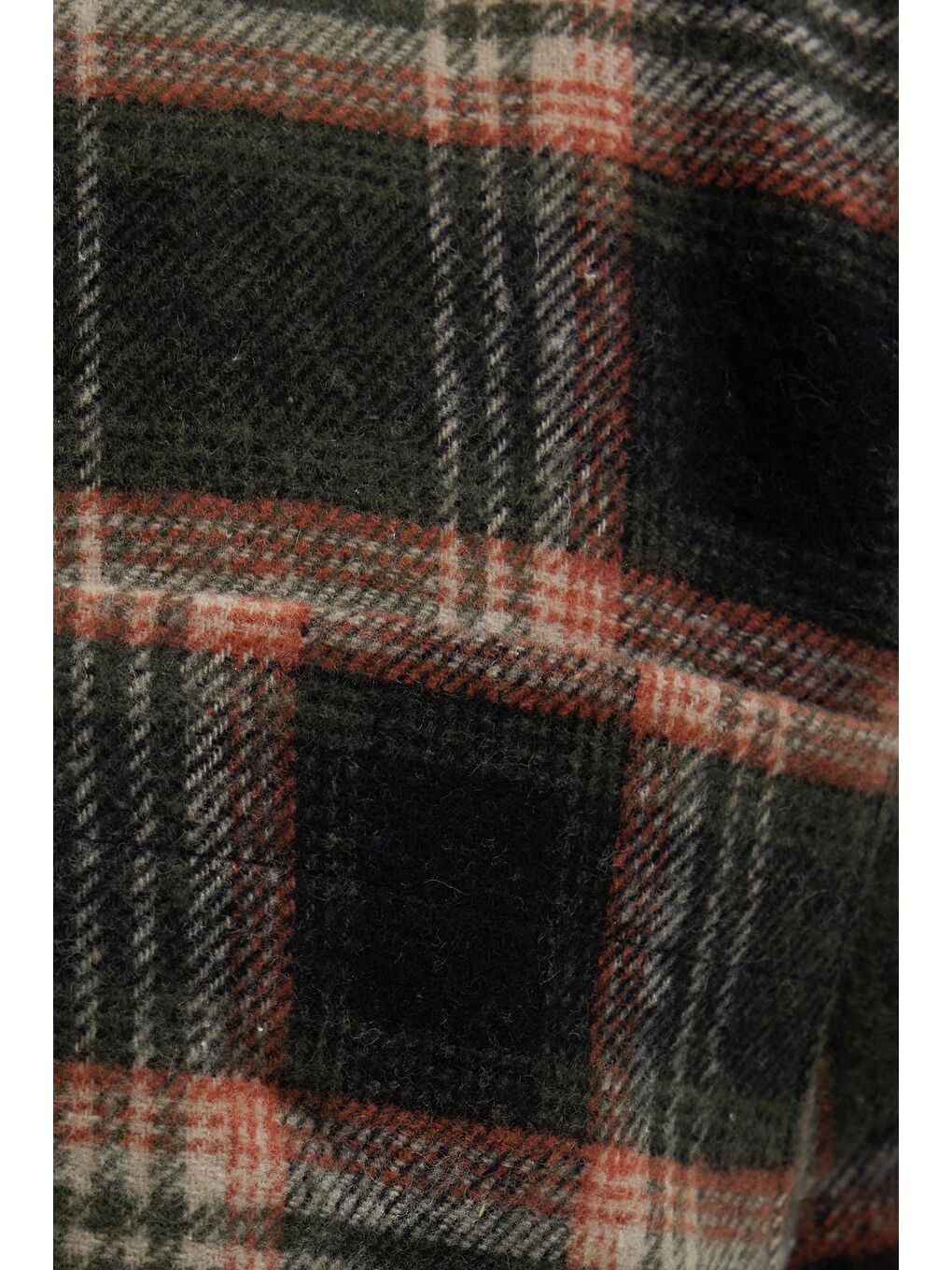 Karışık Erkek Regular Fit Normal Kesim Çift Cepli Kışlık Oduncu Kareli Gömlek-4