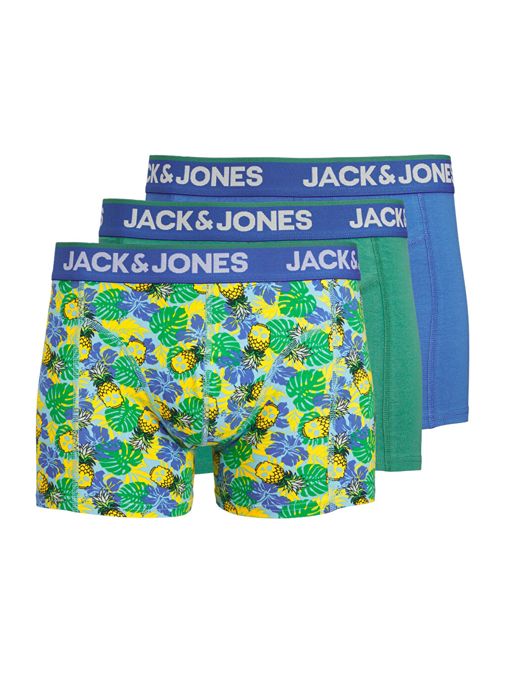 Pineapple Skull 3 Pack Erkek Mavi İç Çamaşır