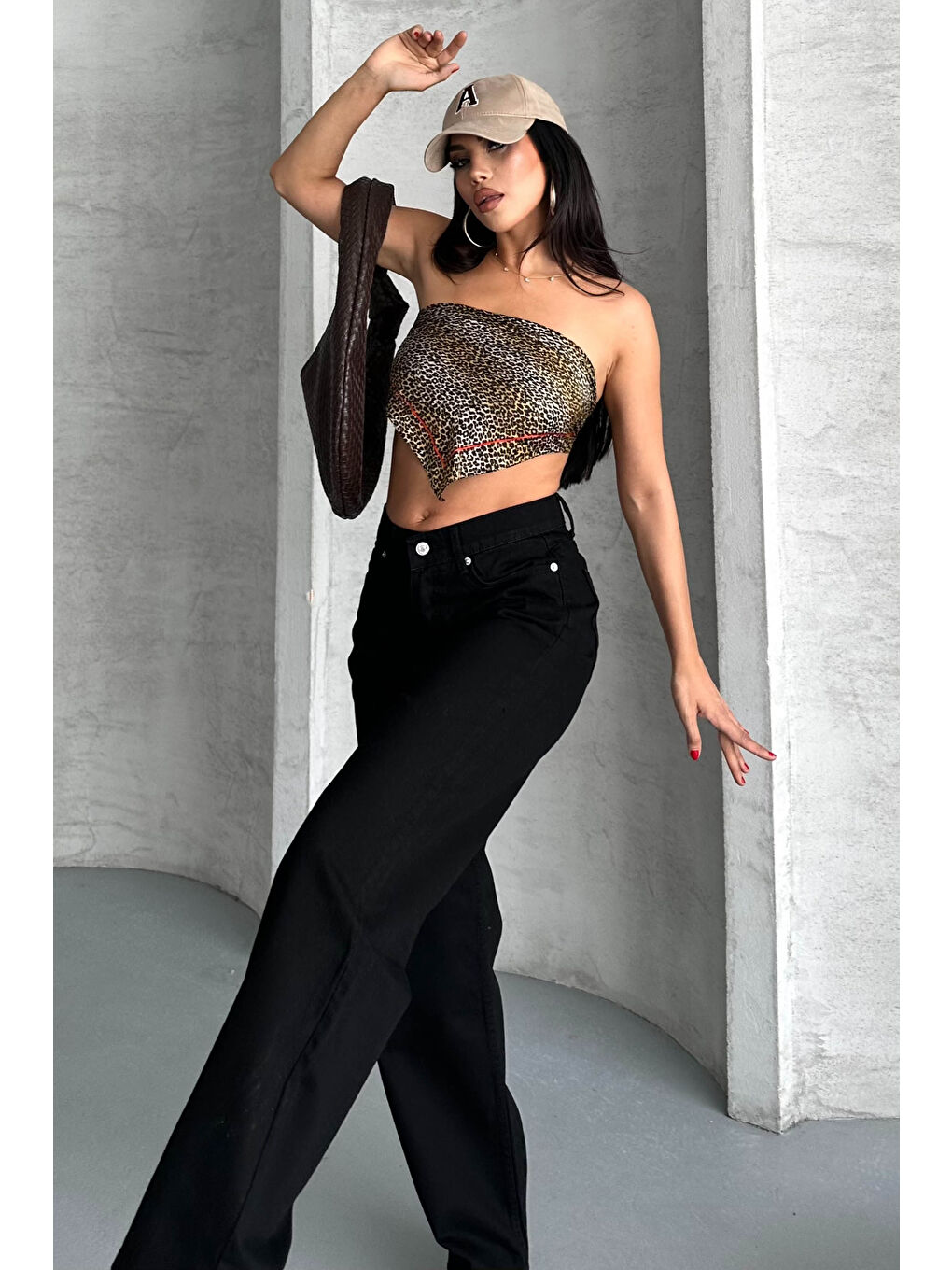 palazzo Pantolon Siyah - 27298-2