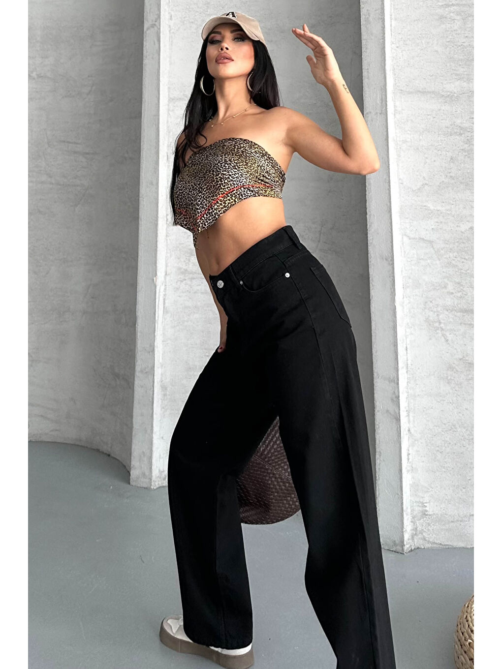 palazzo Pantolon Siyah - 27298-4