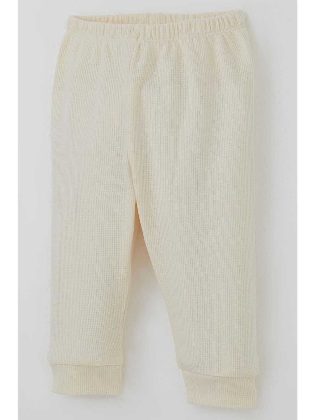 Ekru Erkek Bebek Pijama Takımı Omuzdan Patlı Kanguru Cepli Sevimli Fil Armalı Krem (4 Ay-1 Yaş)-6