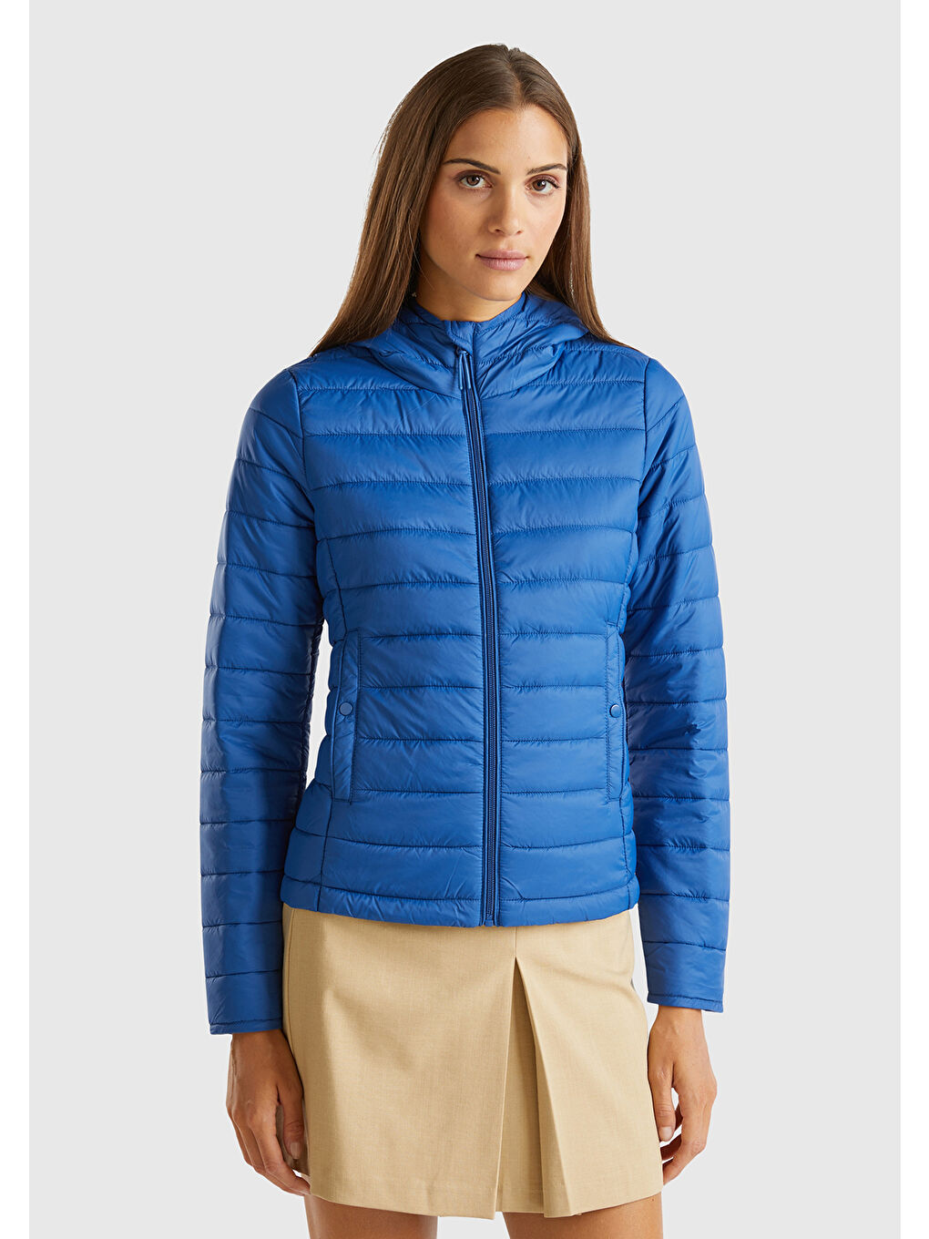 Kadın Gece Mavisi Recycled Polyester Dolgulu Pufa Mont