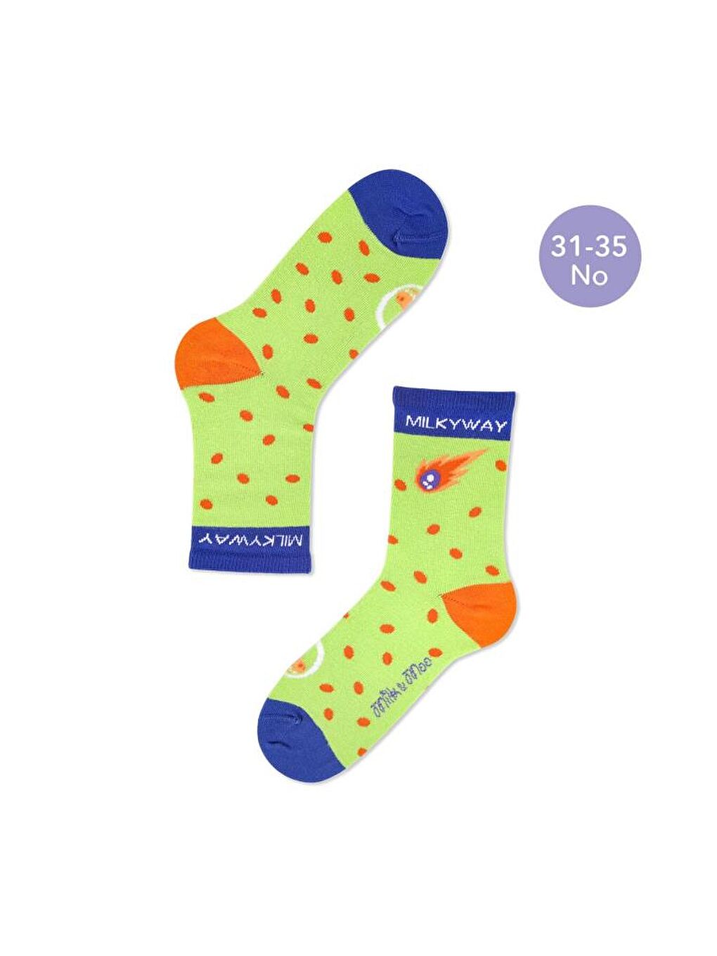 Karışık Ponix Çocuk 5'li Çorap Seti, 31-35 Numara, Yumuşak ve Eğlenceli Tasarım-5