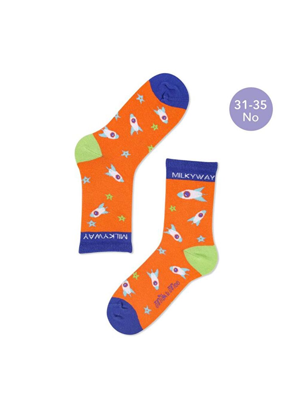 Karışık Ponix Çocuk 5'li Çorap Seti, 31-35 Numara, Yumuşak ve Eğlenceli Tasarım-6