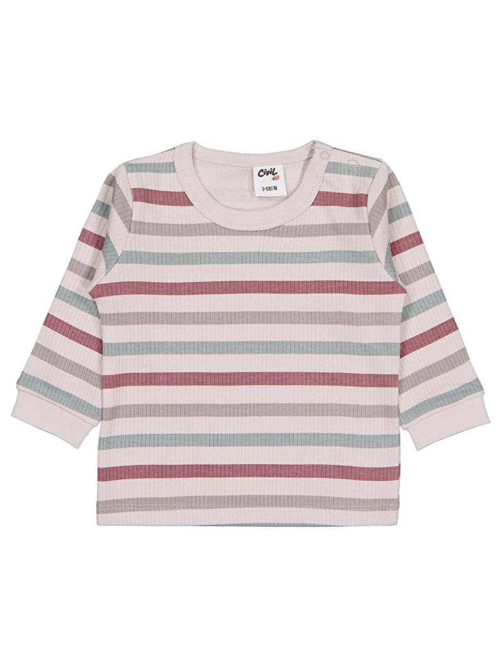 Baby Çizgi Empirmeli Dinozor Baskılı 6-18 Ay Salopet - Yeşil 12-18 Ay-2