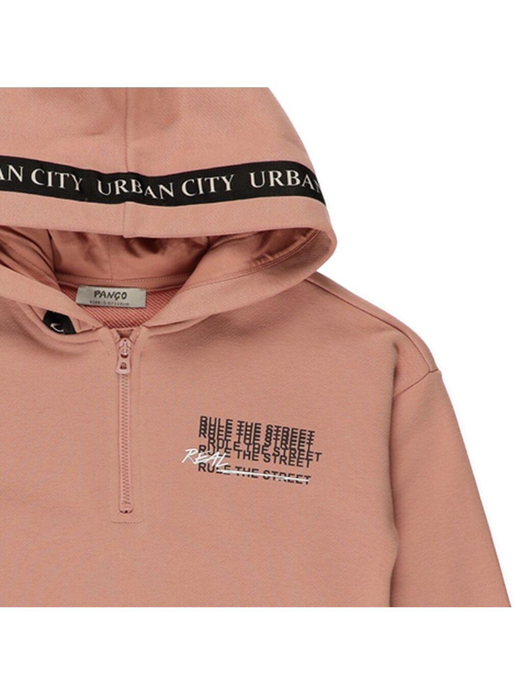 Panço Pembe Erkek Çocuk Kapüşonlu Sweatshirt - 7