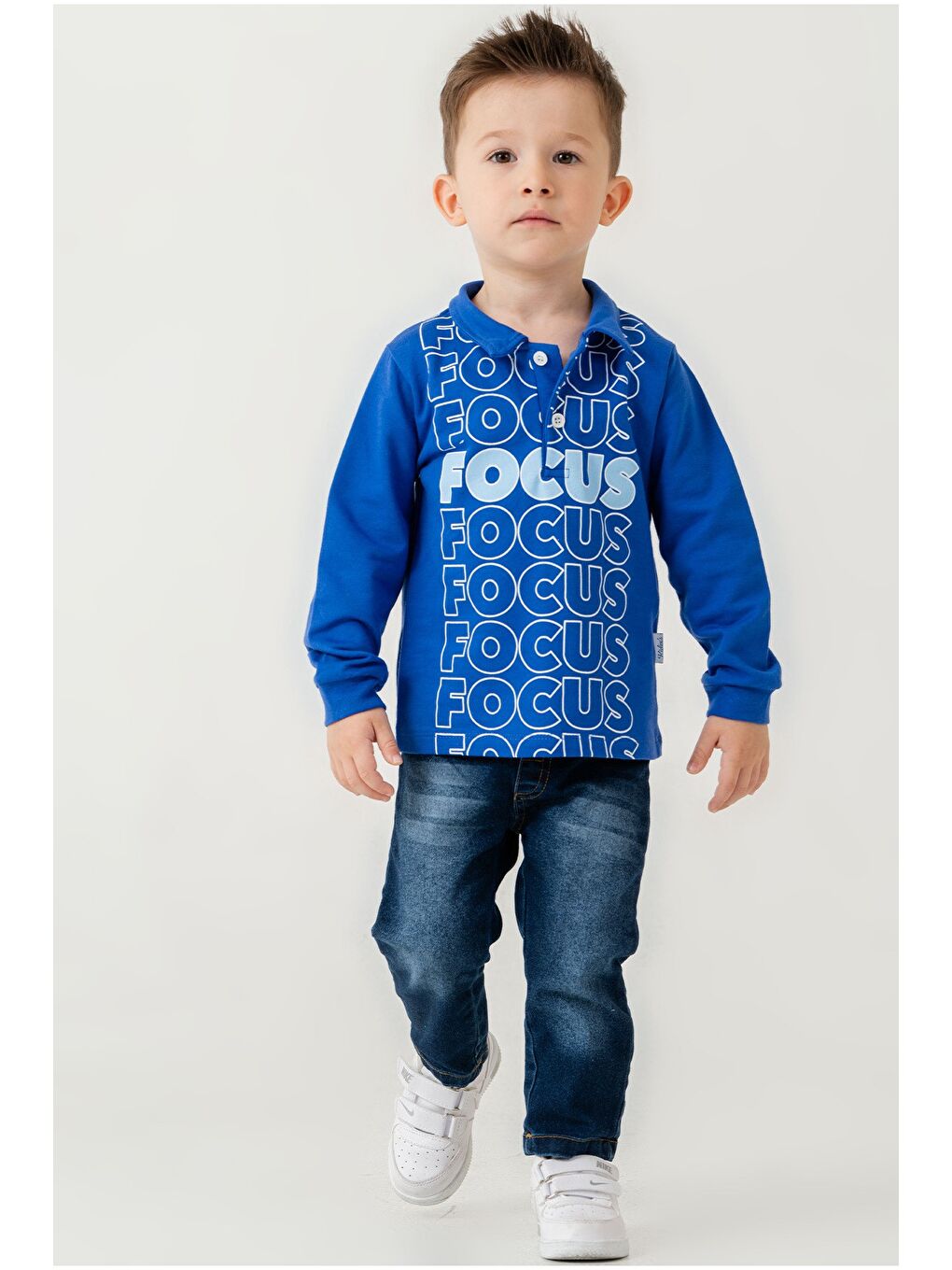 Mavi Bebek Jean Pantolonlu Takım