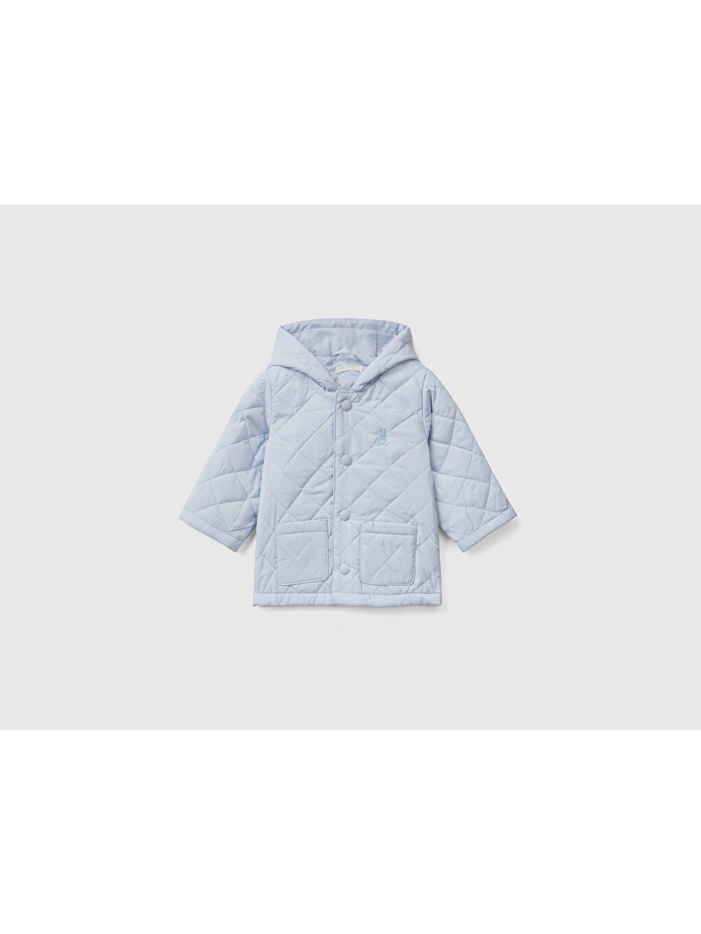 Bebek Toz Mavi Kapitone Mont