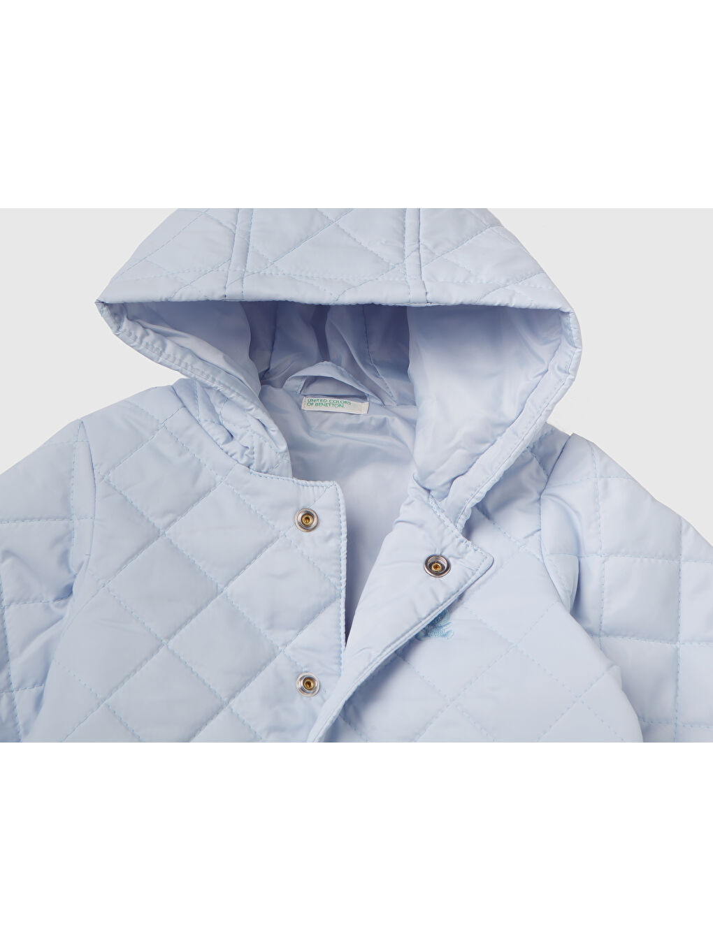 Bebek Toz Mavi Kapitone Mont-2