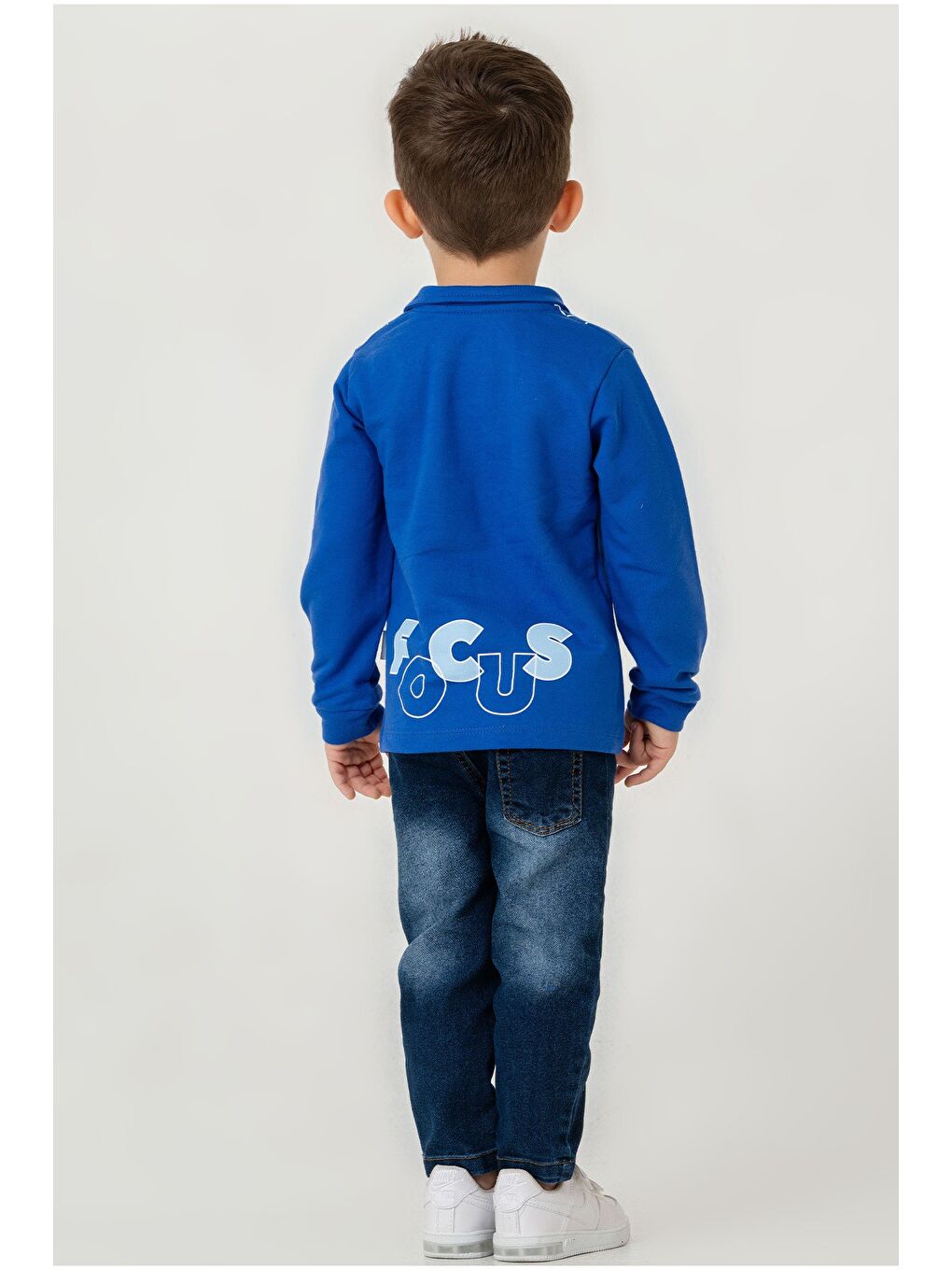 Mavi Bebek Jean Pantolonlu Takım-3