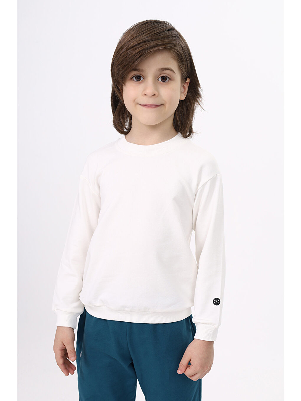 Toontoykids Ekru Erkek Çocuk Baskılı Sweatshirt