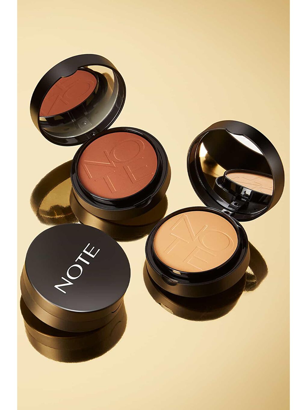 Note Cosmetique Bej Luminous Silk Compact Powder 05 Honey Beige Mat Bitişli Toz Yüz Pudrası - 3