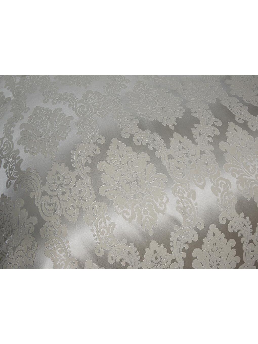 Karışık Toprak Jakarlı Şönil Yatak Örtüsü Gri-2