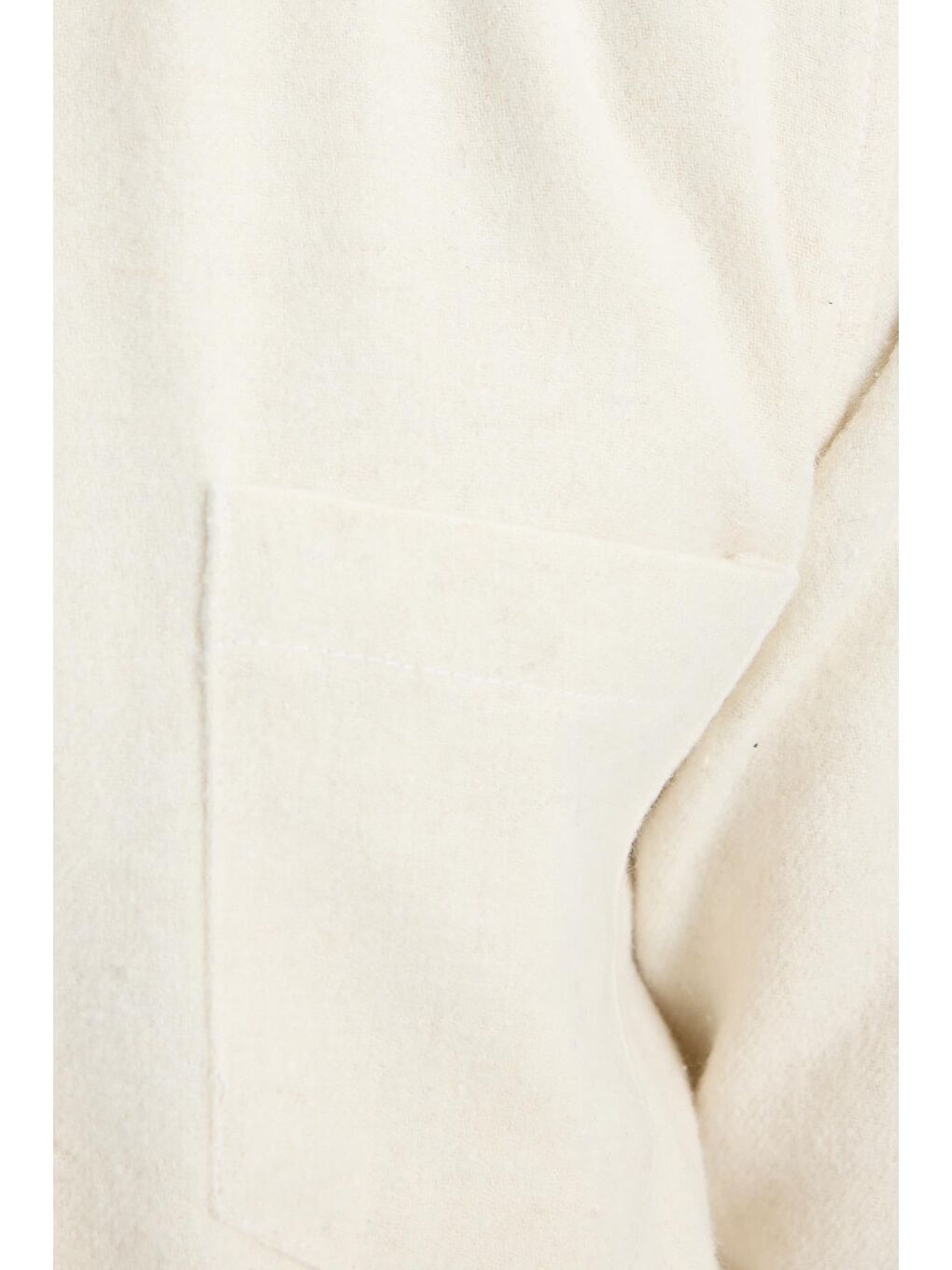 Erkek Regular Fit Klasik Kesim Düz Cepli Ekru Oduncu Gömlek-6