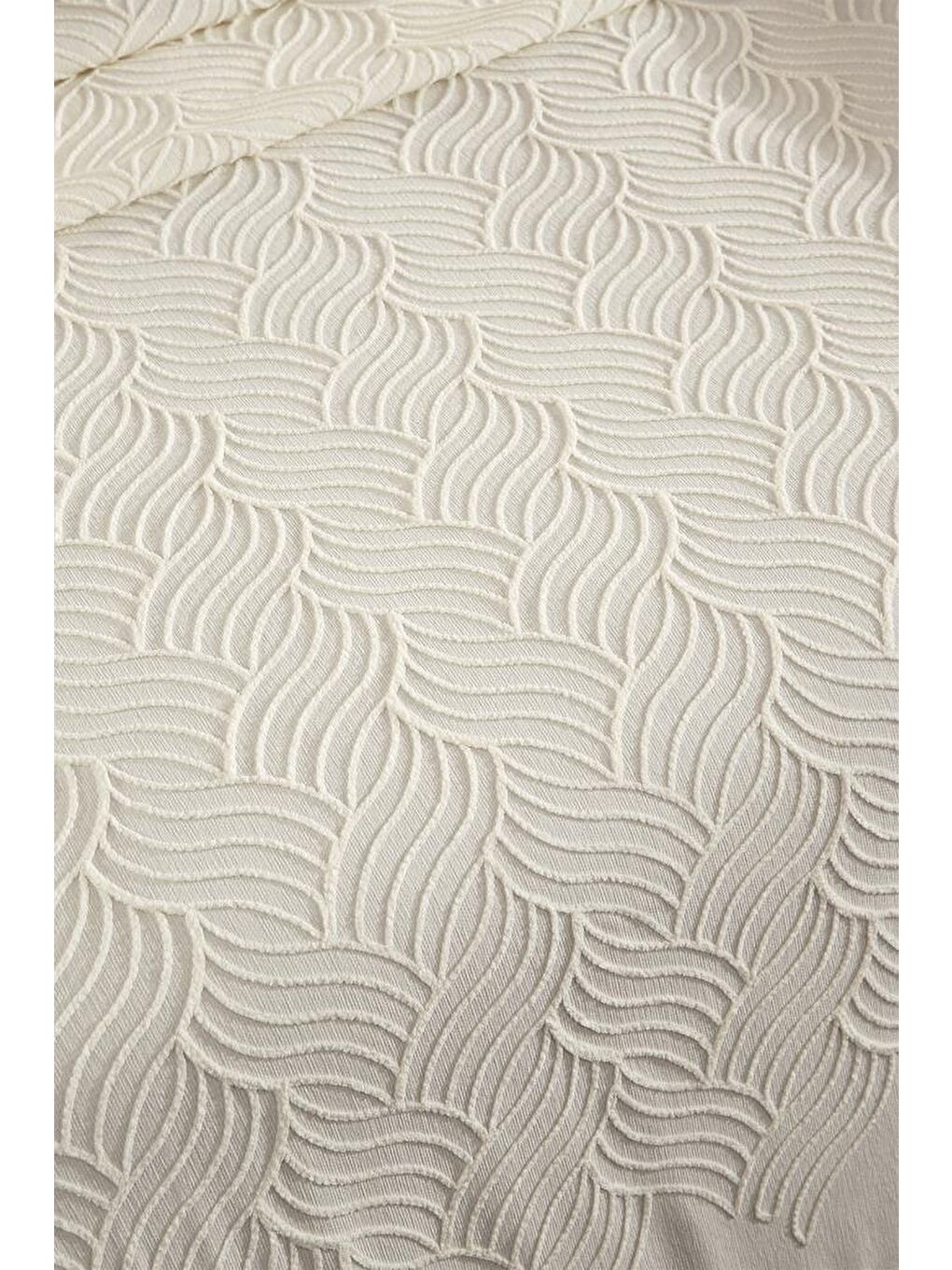 Ekru Anka 10 Parça Battaniyeli Çeyiz Seti Krem-6