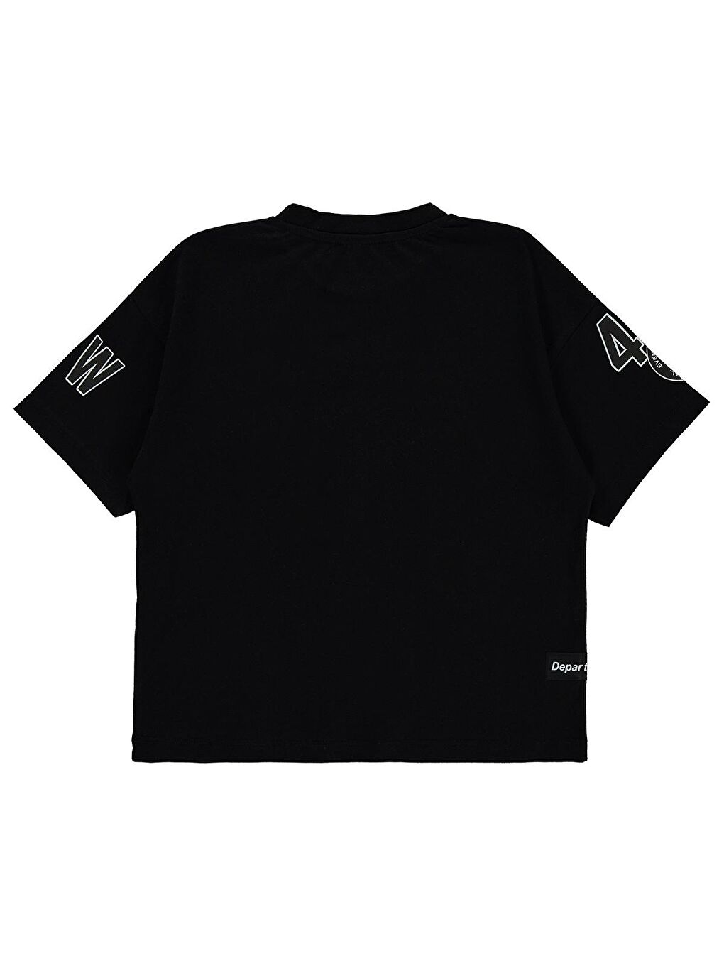 Boys Erkek Çocuk Tişört 6-9 Yaş Siyah-1