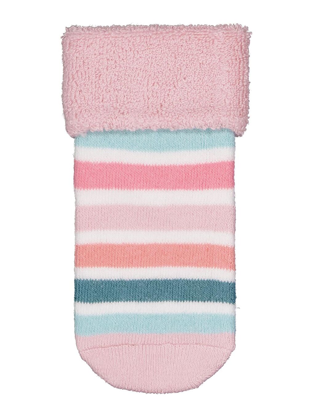 Beyaz Baby Rainbow Kıvrık Havlu 6-18 Ay 2'li Bebek Kız Çorap Set - Standart-2
