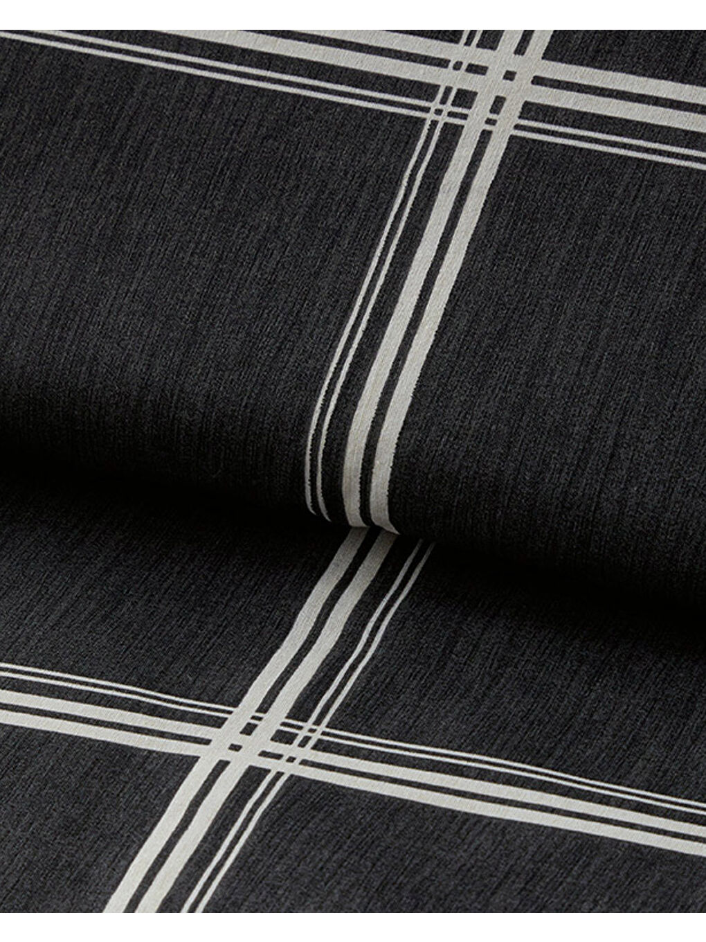 Glen Check Kolay Ütülenir Çift Kişilik Nevresim Seti Antrasit-2