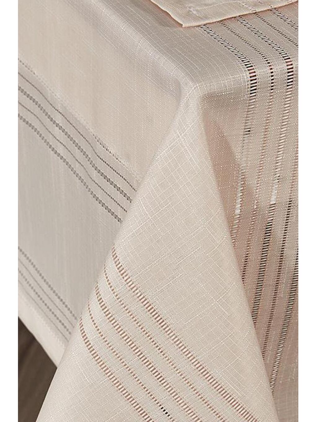 Karışık Corvver 26 Parça Dertsiz Masa Örtüsü Takımı Bej-5