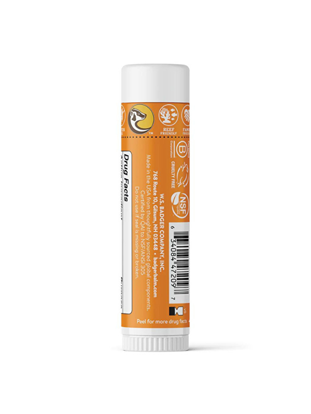 Badger Renksiz Clear Zinc Çocuk Güneş Kremi Stick Spf 35 18 g - 1