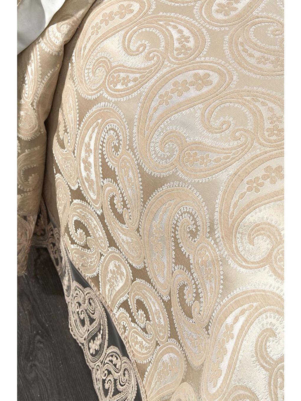 Şal 7 Parça Gelin Seti Bej-4