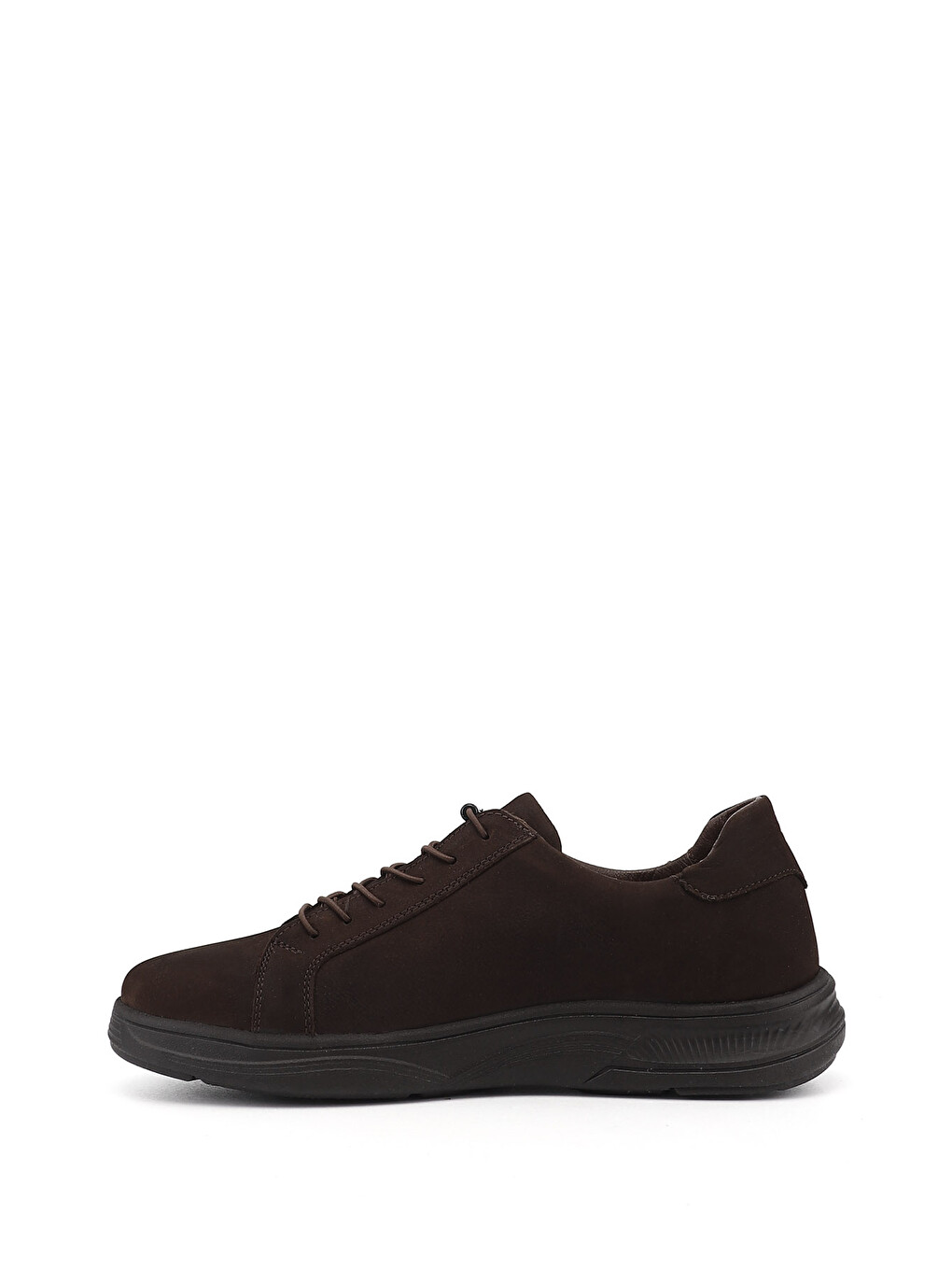 Kahverengi Erkek KAHVERENGİ Bağcıklı Hakiki Deri Sneaker-3