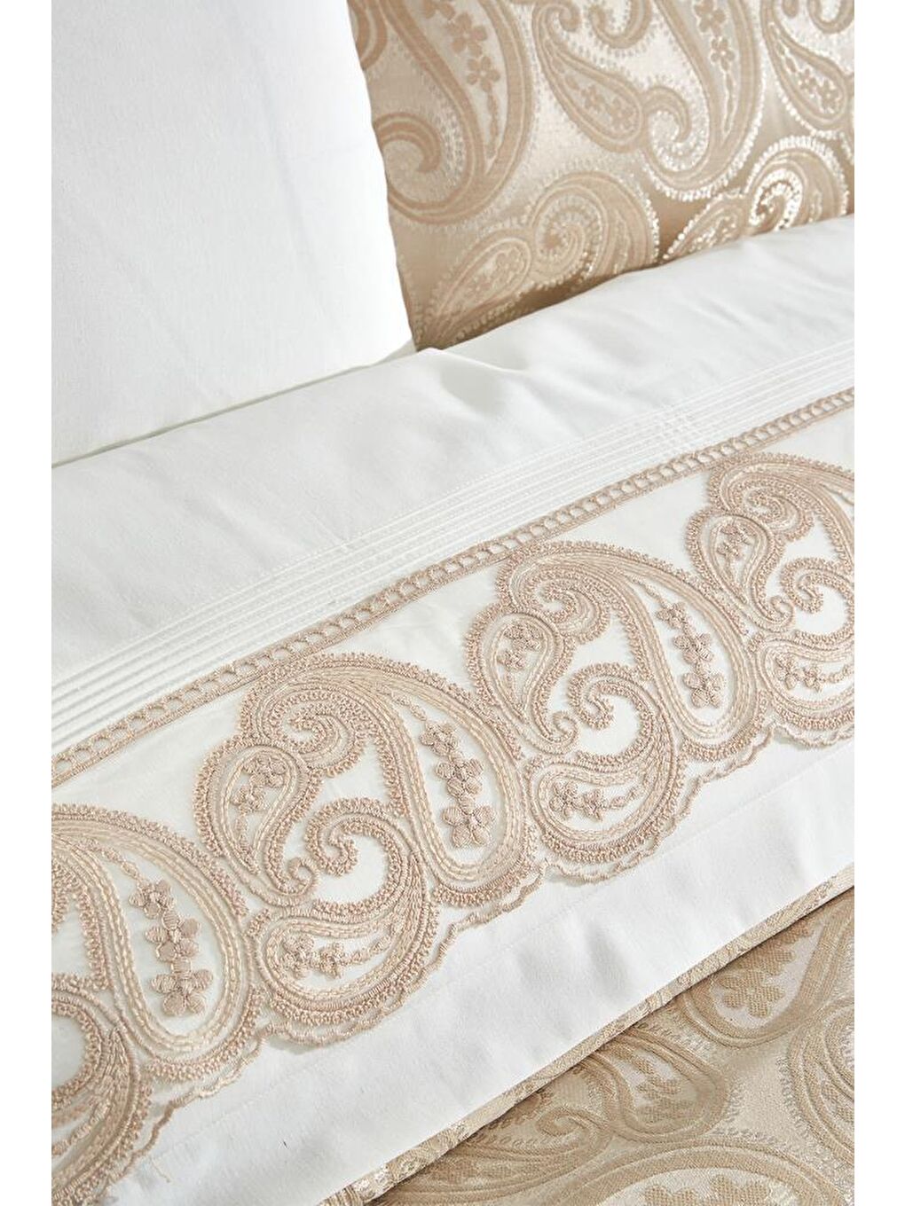 Şal 7 Parça Gelin Seti Bej-6