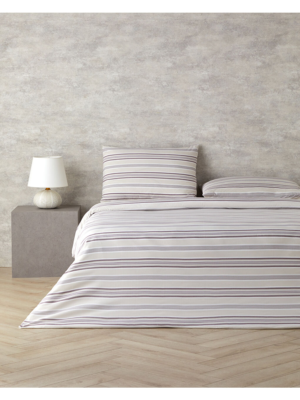 Contempo Kolay Ütülenir Tek Kişilik Nevresim Takımı 160x220 cm Mürdüm