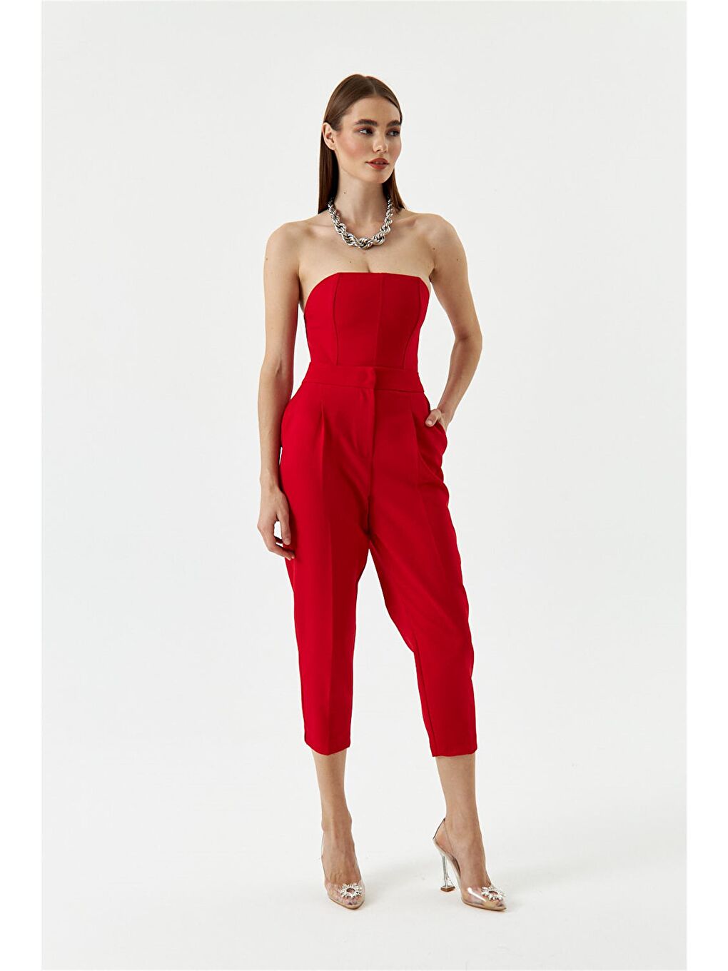 Carrot Fit Kırmızı Kadın Pantolon