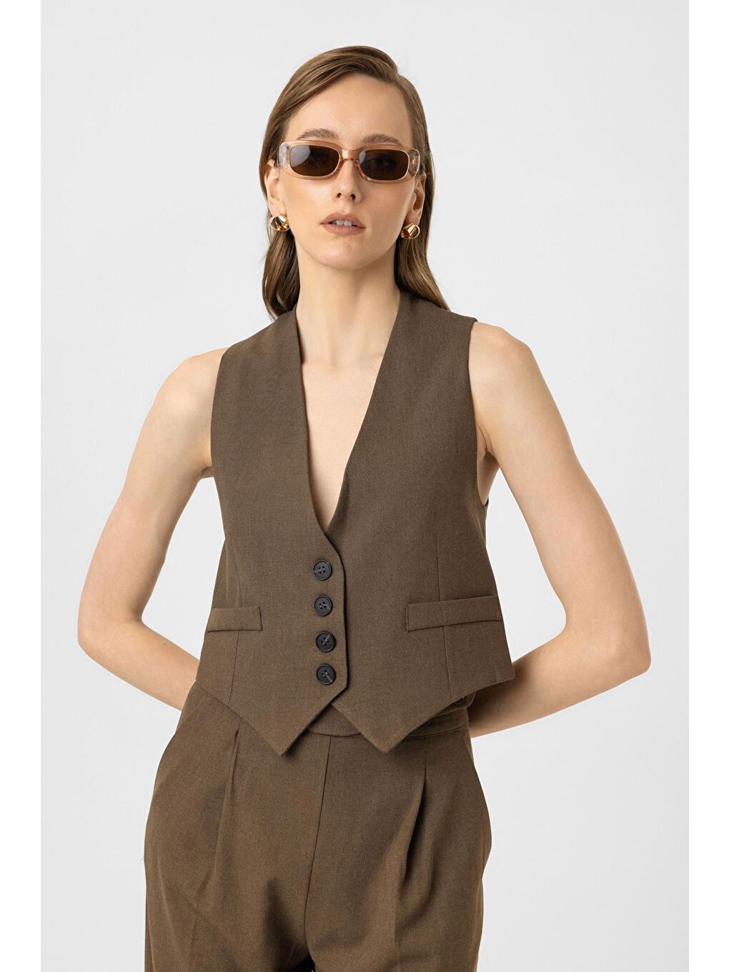 Fernanda Yelek Kahverengi-1