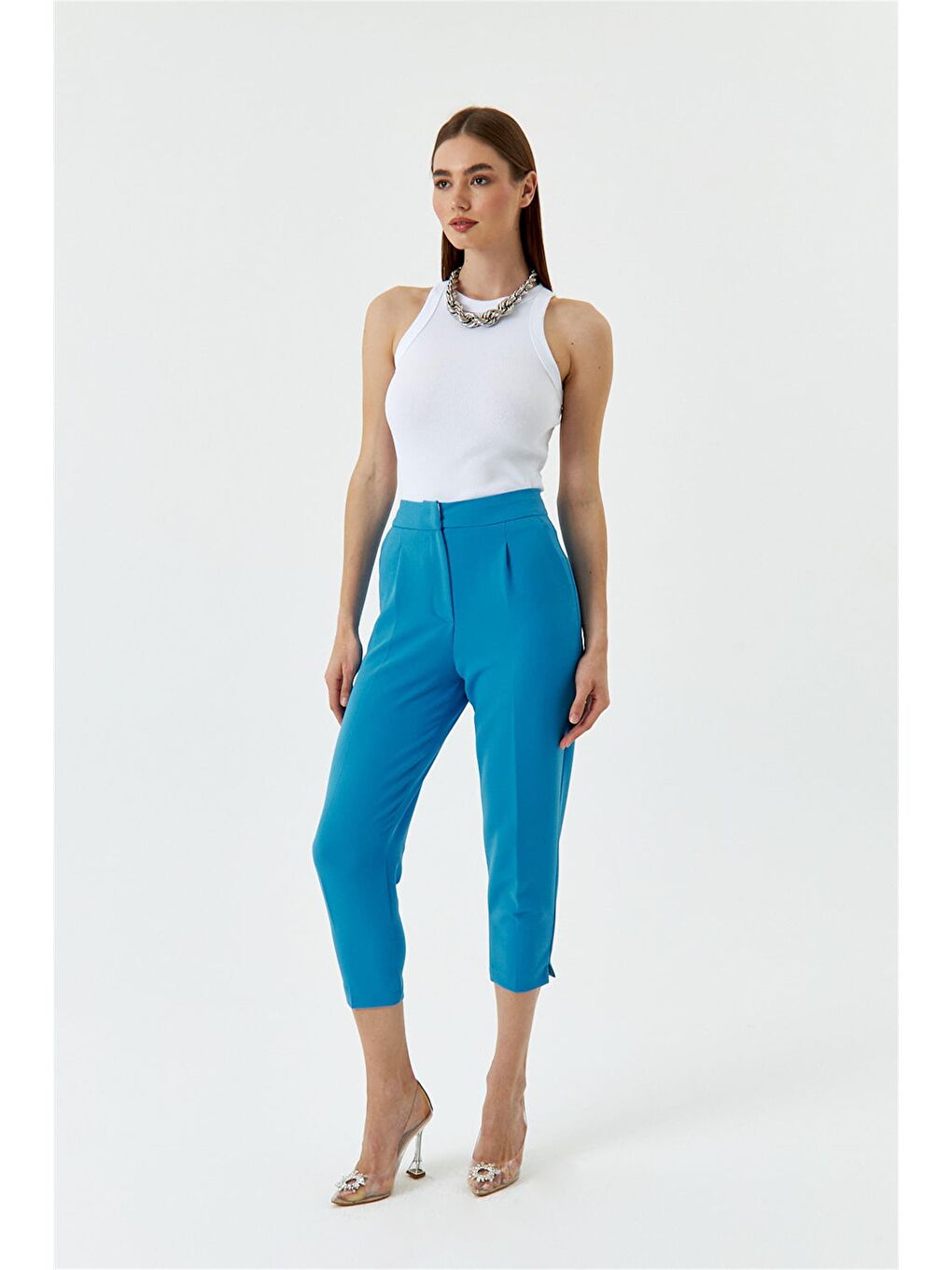 Carrot Fit Mavi Kadın Pantolon