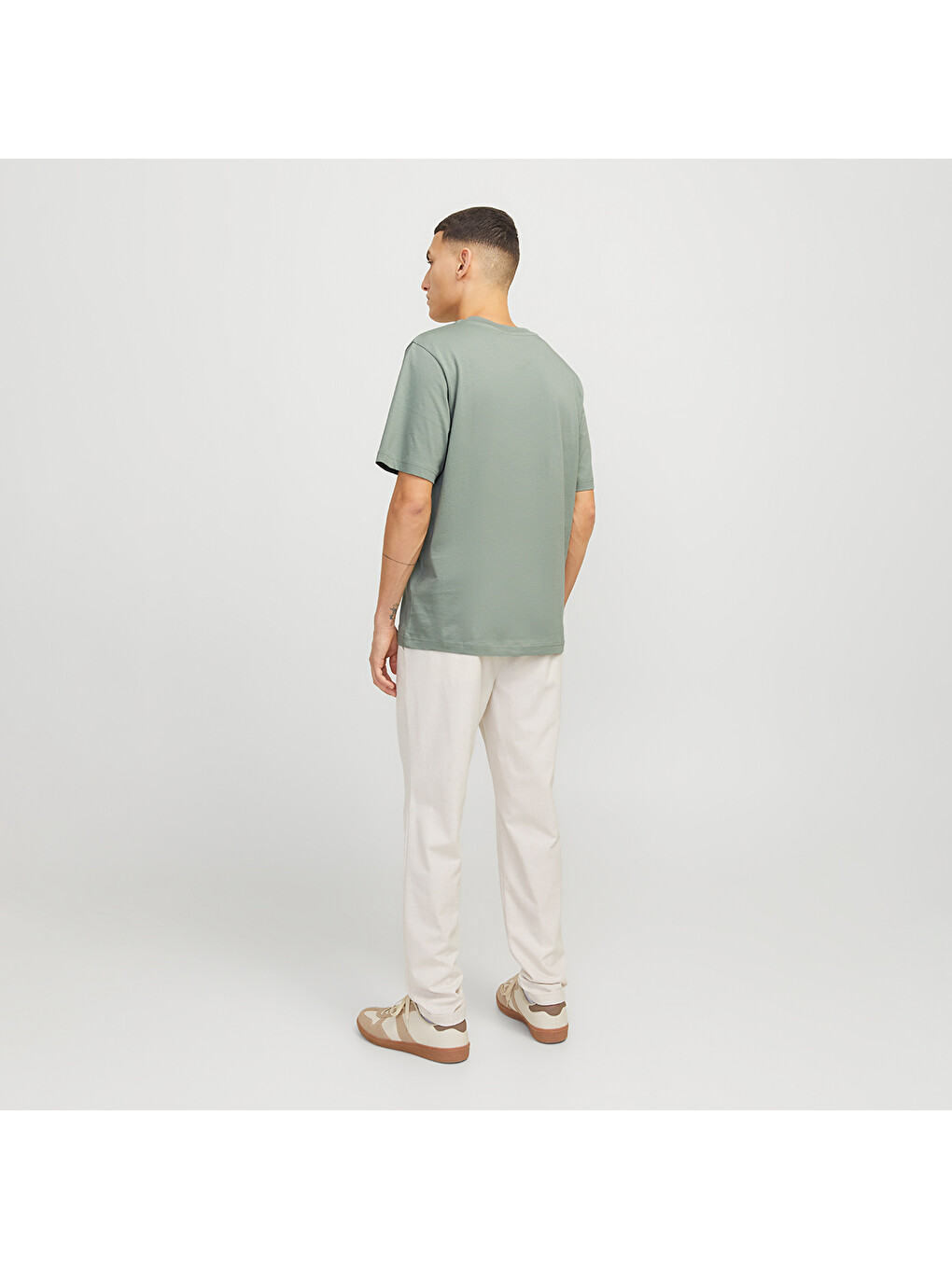 Bluarchie Crew Neck Erkek Yeşil Yuvarlak Yaka Spor Tişört-2