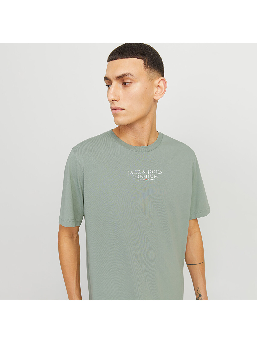Bluarchie Crew Neck Erkek Yeşil Yuvarlak Yaka Spor Tişört-3