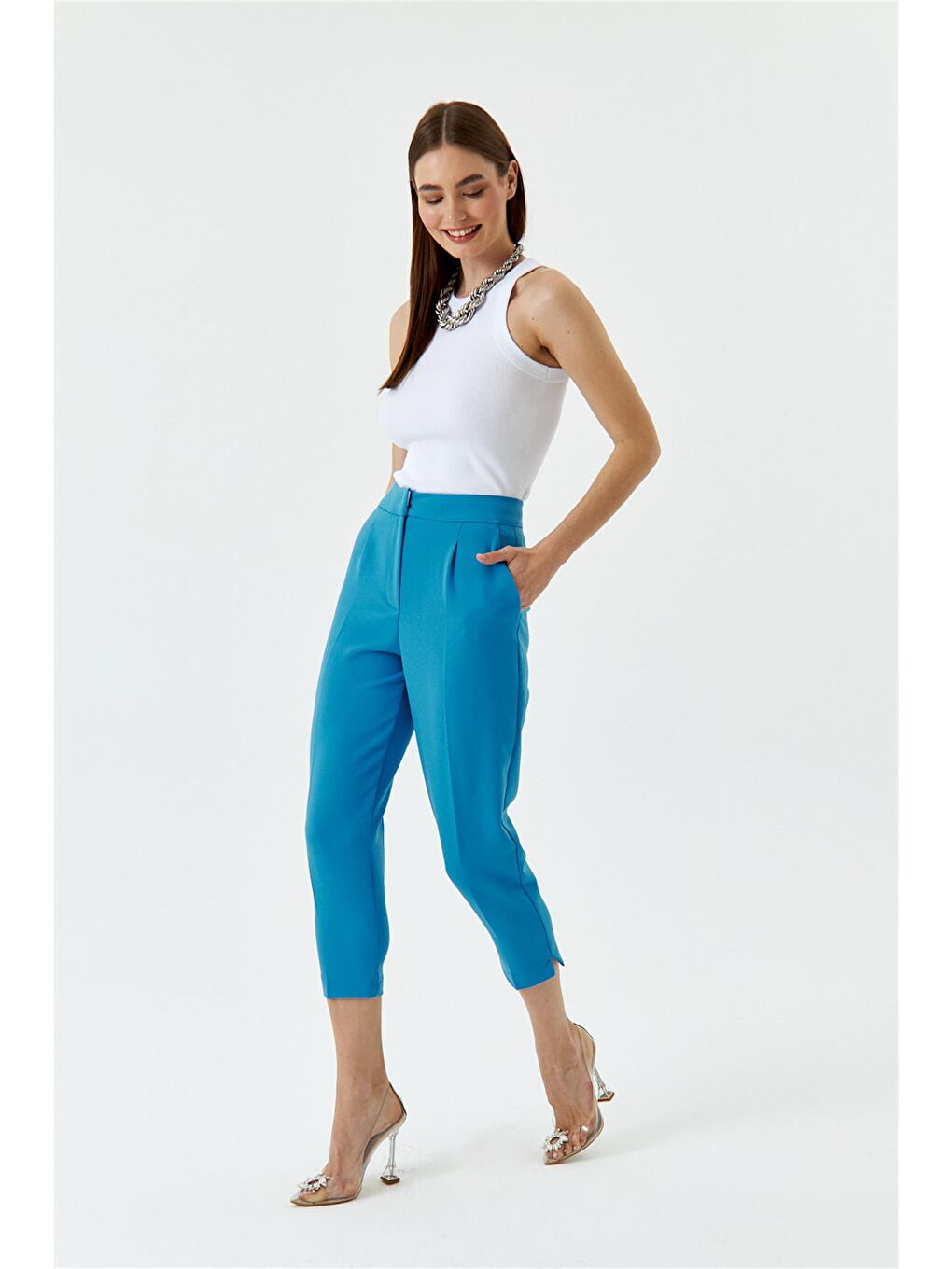 Carrot Fit Mavi Kadın Pantolon-3