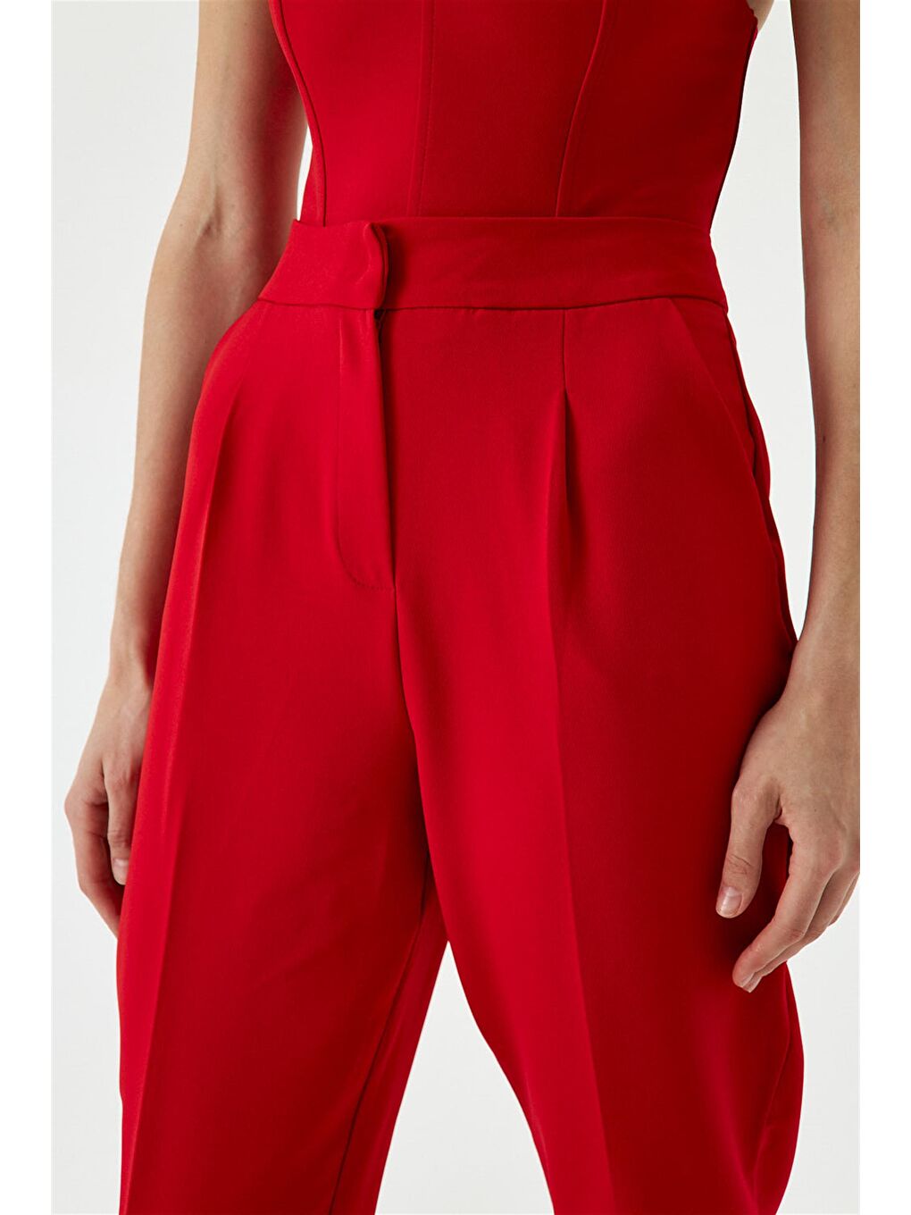 Carrot Fit Kırmızı Kadın Pantolon-6