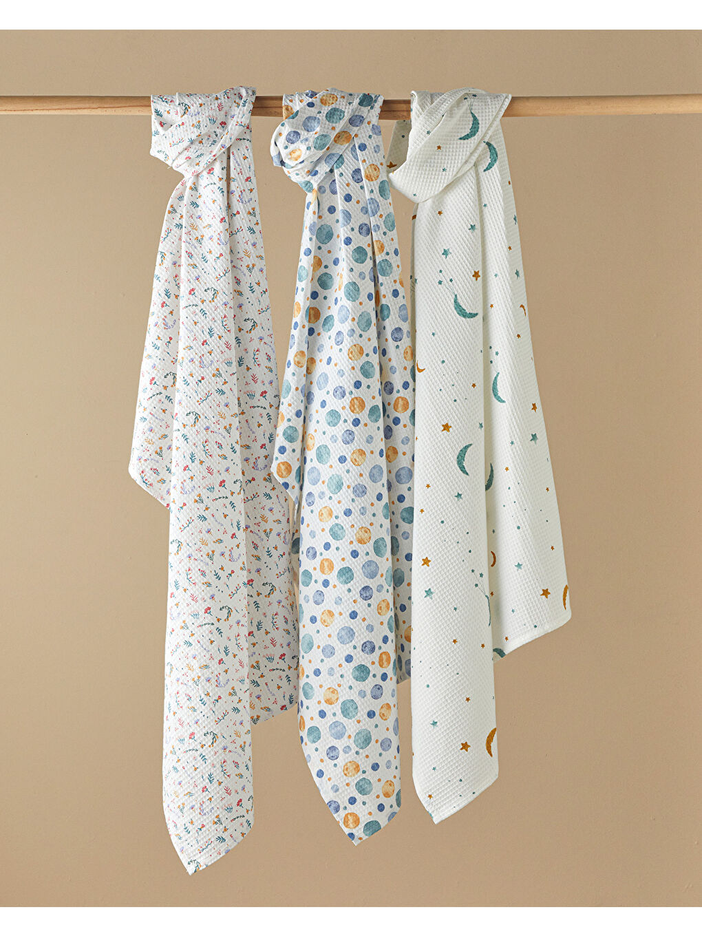 Yeşil Sparkle Night Pamuklu Bebe Pike Seledon-2