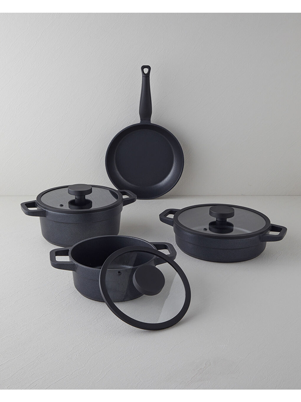 English Home Prime Gusto Döküm Derin Tencere 24 cm Siyah - 5