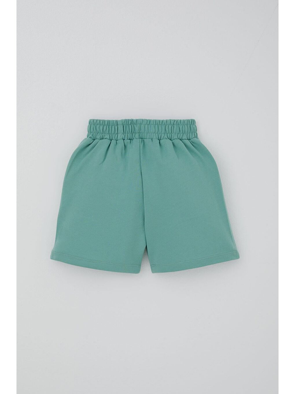 Turkuaz Erkek Çocuk Şort Bağcık Aksesuarlı Cepli Su Yeşili (3-7 Yaş)-1