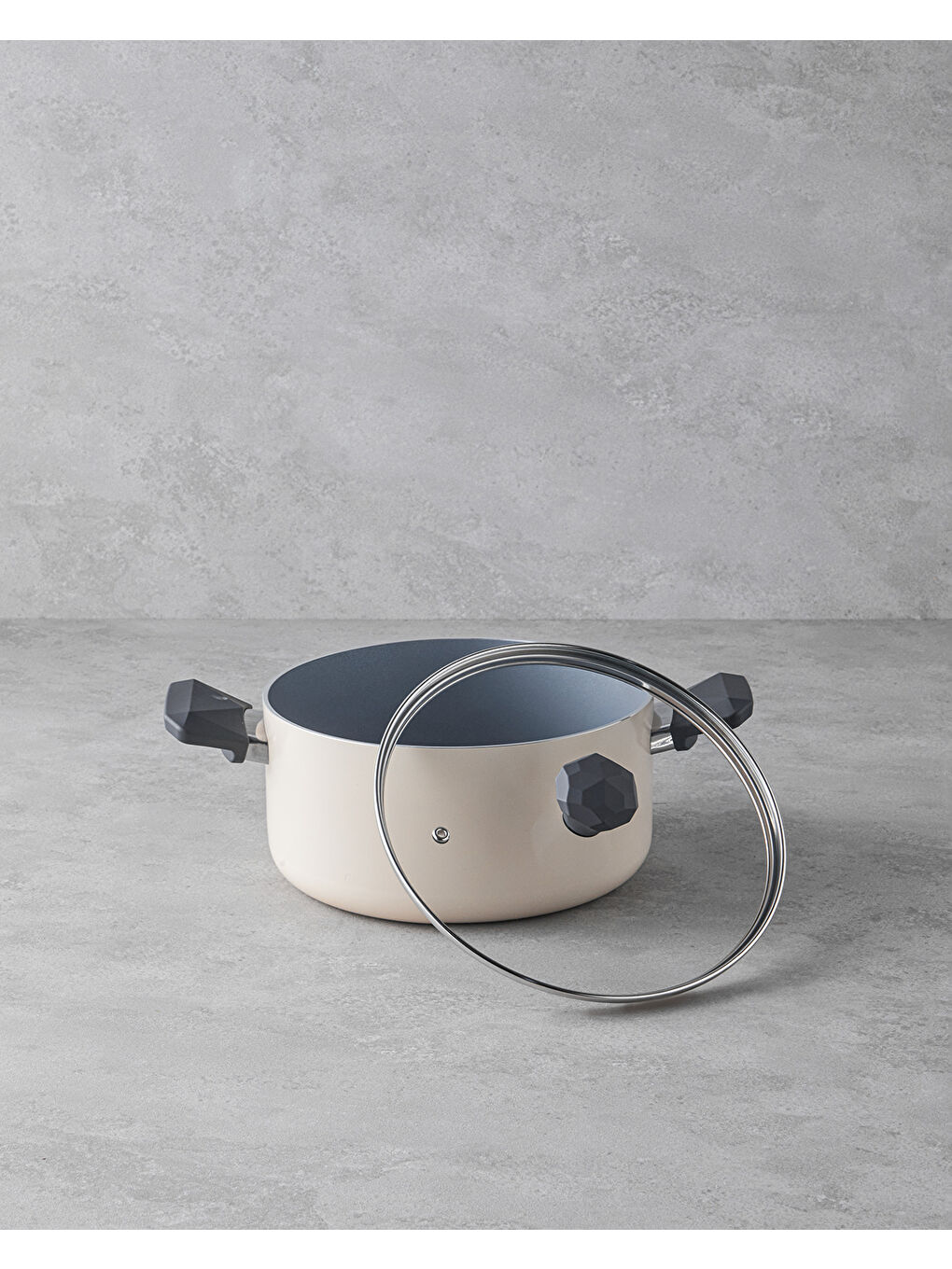 Ekru Prego CeraWell Tencere 24 cm Krem-1