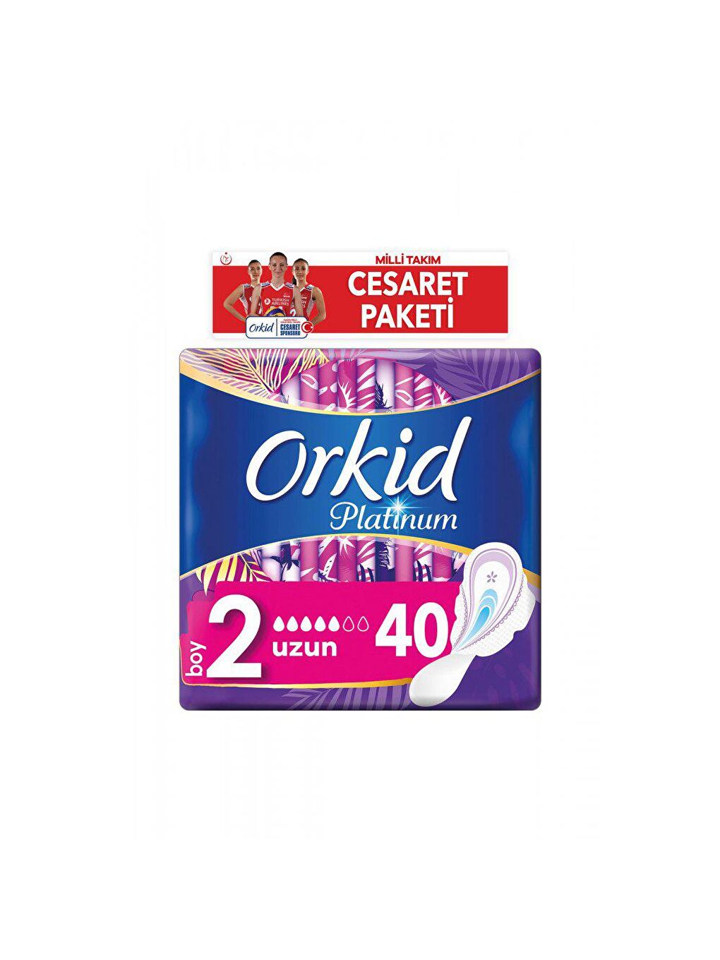 Orkid Renksiz Platinum Uzun Cesaret Paketi 40 lı