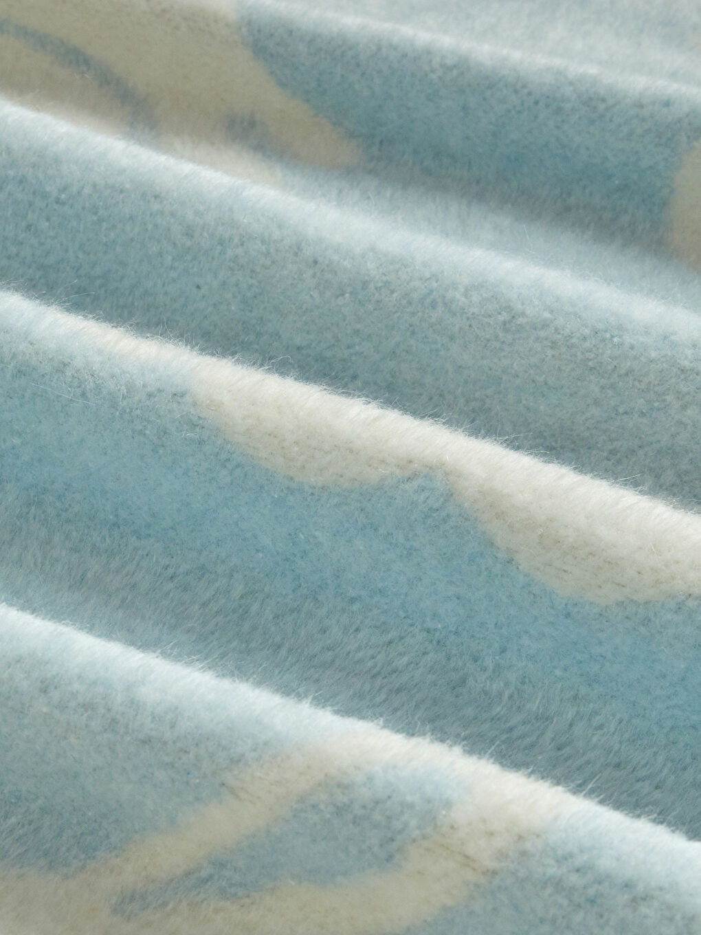 Poffy Bunny Pamuklu Bebe Battaniye 100x120 cm Mavi-2