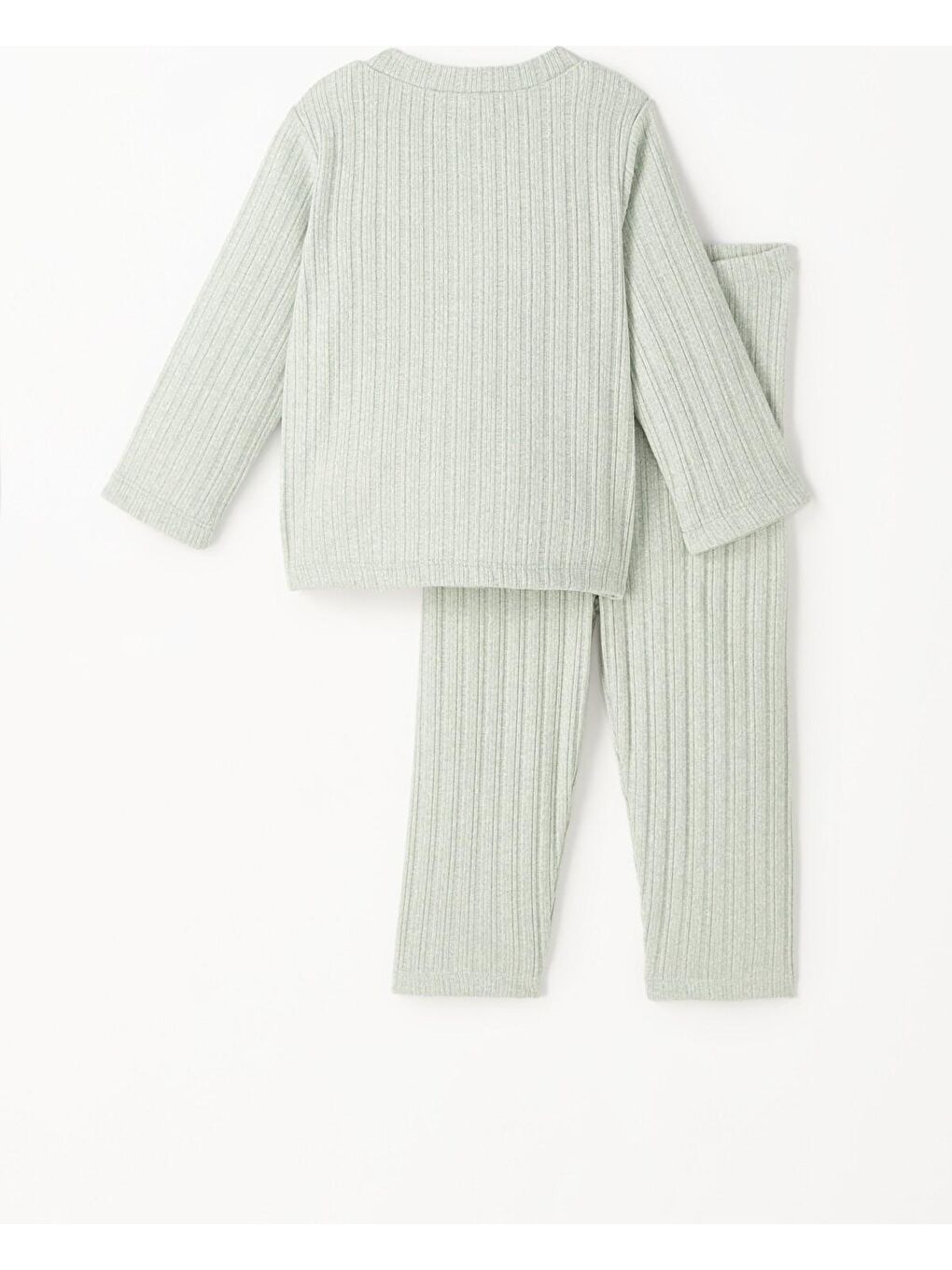 Yeşil Erkek Bebek Kışlık Pijama Takım-1
