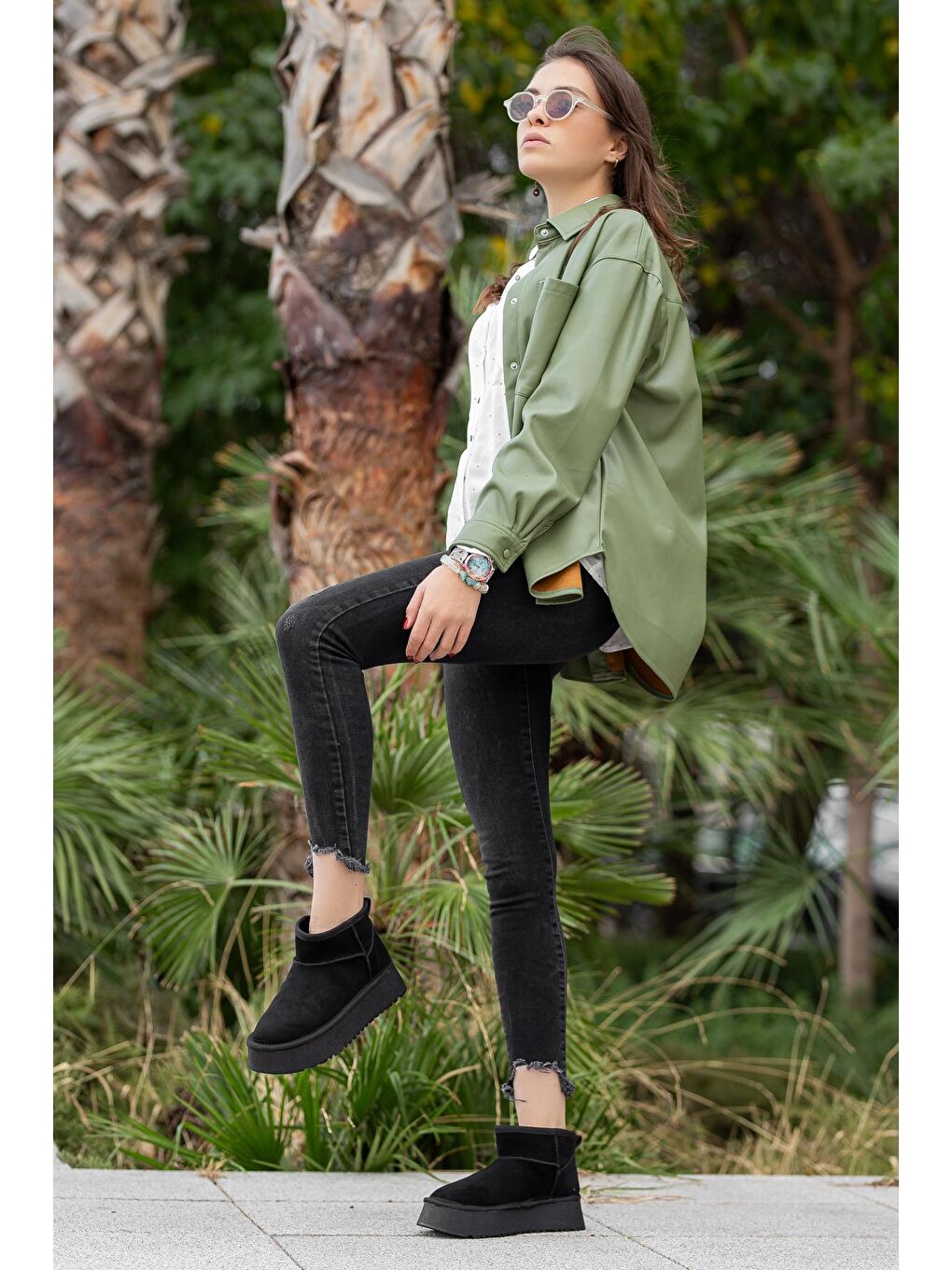 Siyah D980  Su Ve Soğuk Geçirmez Kadın Bot